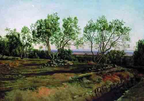 Turn your images into 经典油画, Style Transfer, Online, AI, Use Style:Olive trees by the cemetery.jpg